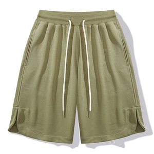 ARTIZ INTERNATIONAL Custom Men's Mid Rise Relaxed Fit Waterproof <b>Plaid</b> Pattern Polyester/Cotton Canvas Drawstring Closure <b>Shorts</b> - Product Image 1