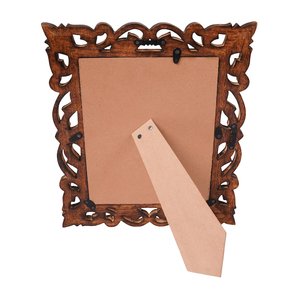 Hand Carved Mango Wood <b>Picture</b> <b>Frame</b>, Rustic Farmhouse Vintage Boho Decorative <b>Picture</b> <b>Frame</b>, Unique <b>Frame</b> with Real Feel - Product Image 4