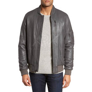Chaqueta de Cuero para Hombre, Chaqueta de Cuero de Invierno, Chaqueta de Cuero para Hombre de la Mejor Calidad, Chaqueta de Cuero Genuino para Hombre - Product Image 3