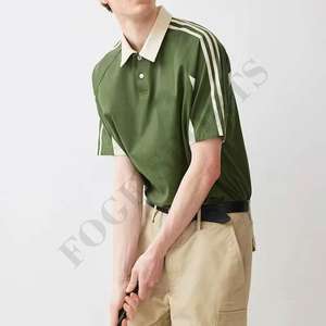 Fabricante de manga corta 100% algodón personalizado peso pesado a granel liso deportes Golf Polo camisetas - Product Image 2