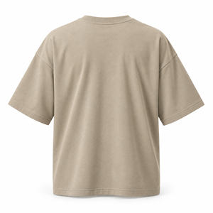 T-shirt oversize pour homme, uni, à manches courtes, col rond, coupe décontractée - Product Image 5