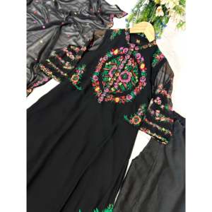 ชุดเสื้อท่อนบนและชุด Dupatta สำหรับผู้หญิงงานปาร์ตี้ดีไซน์เนอร์ - Product Image 2