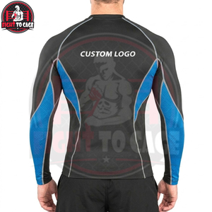 เสื้อรัดกล้ามเนื้อสำหรับผู้ใหญ่ คุณภาพดีที่สุด ราคาขายส่ง สำหรับ MMA, BJJ, ฟิตเนส, วิ่ง ออกกำลังกาย คอกลม พิมพ์ลายดิจิตอล ซักแล้ว แห้งเร็ว - Product Image 2
