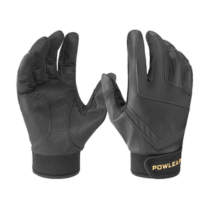 Guantes de Bateo de Béisbol Profesionales Personalizados, de Cuero, Duraderos, de Secado Rápido, Ligeros, Transpirables, con Cierre de Hebilla/Cremallera - Product Image 1