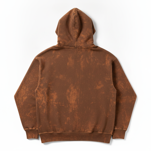 Sweat-shirt à capuche surdimensionné pour homme en coton French Terry avec imprimé tie-dye personnalisé et poche avant, style décontracté pour l'automne - Product Image 3
