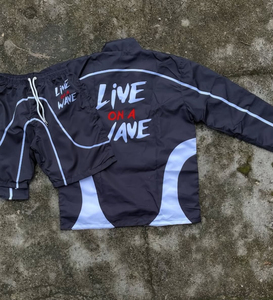 Custom Logo Breathable Nylon Tracksuit Unisex Windbreaker <b>Jacket</b> with Shorts Streetwear Wholesale - Product Image 6