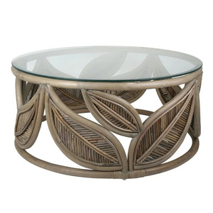 Table d'appoint ronde en rotin, moderne et écologique, sur mesure, OEM, de haute qualité, choix de couleurs variées, fabriquée au Vietnam - Product Image 3