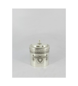 Stylish Metal Storage Jar with Designer Lid for <b>Dining</b> <b>Table</b> and Kitchen Organization - Product Image 2