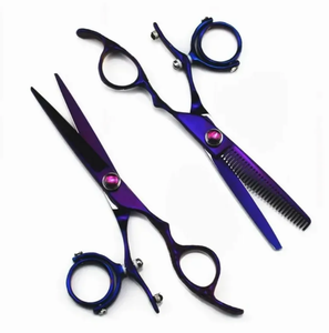 OFERTA ESPECIAL Tijeras de Corte de Pelo Rectas y Afiladas con Rotación de Pulgar, Tijeras Giratorias de Acero Inoxidable - Product Image 3
