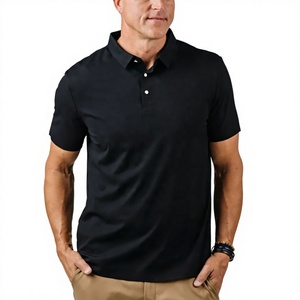 Camiseta Polo Clásica para Hombre, Corte Regular, Color Sólido, Transpirable, Camiseta Polo de Golf, Venta al por Mayor, OEM, ODM, Camisetas Polo Premium - Product Image 4