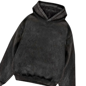 Men's Autumn Vintage Solid Hooded <b>Workout</b> <b>Hoodies</b> 100% Cotton Knitted Regular Fit Eco-Friendly Anti-Pilling Quick Dry 420g - Product Image 3