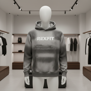 Sweat à capuche en coton épais Rexfit Sports OEM, style streetwear, délavé à l'acide, effet soleil, broderie personnalisée - Product Image 2