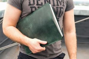 Maravilloso Regalo Adecuado para Diferentes Ocasiones, Diseño Minimalista, Hecho de Cuero Vintage de Alta Calidad LLS-0034 - Product Image 2