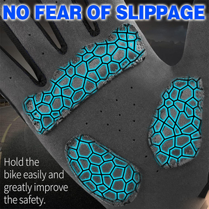 Gants de cyclisme - Gants de VTT à doigts entiers avec écran tactile et paume en silicone antidérapante - Gants de vélo de route et d'entraînement - Product Image 4