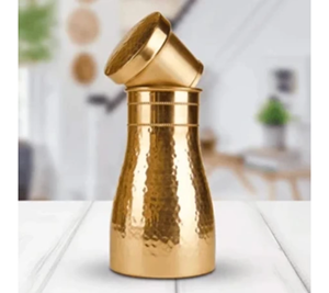 Best Collection Enamel Design Custom Size Pure Copper Water Carafe for Bedside Use Drinkware Gifts - Product Image 6