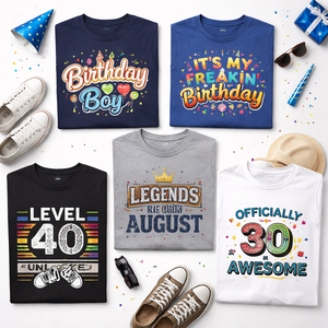 Camisetas Personalizadas al por Mayor para Cumpleaños |   Fabricante y Proveedor OEM |   Precios Directos de Fábrica - Product Image 5