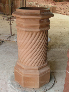 Pot de fleurs en argile écologique - Design moderne pour une utilisation intérieure/extérieure à la maison et au jardin - Product Image 3