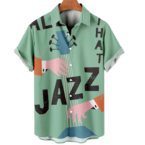 Chemise décontractée pour homme en coton 100% noir, coupe oversize, à manches courtes, tricotée, respirante, avec logo frontal et effet délavé à l'acide - Product Image 2
