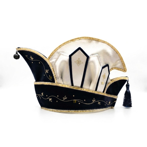 Sombrero de fiesta de satén hecho en fábrica, gorro de príncipe para festival, sombrero de príncipe de carnaval personalizado en venta - Product Image 4