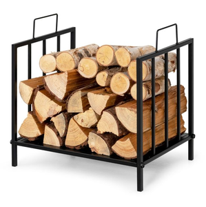 Support à bois de chauffage en métal pour intérieur et extérieur, support de rangement pour bois, support de rangement pour bois de chauffage domestique, support de rangement pour bois de chauffage de jardin - Product Image 1