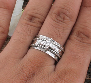 Bague Abeille en Argent Sterling 925 Authentique avec Turquoise, Bijou Classique pour Femme, Inspiré de la Nature, Motif Animalier - Product Image 2