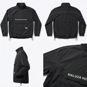 เสื้อแจ็คเก็ตกันลมแบบมีฮู้ดสำหรับทุกเพศ ยี่ห้อ OEM ผลิตตามสั่ง สไตล์สตรีทแวร์ เหมาะสำหรับฤดูหนาว กันน้ำ ระบายอากาศได้ดี เป็นมิตรต่อสิ่งแวดล้อม พร้อมซิปด้านหน้า - Product Image 6