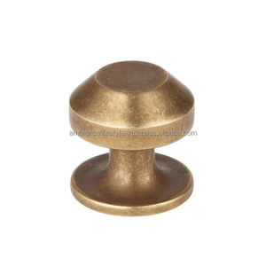 <b>Rustic</b> Antique Brass Knobs Vintage Cabinet Drawer Pull Handles Farmhouse Furniture Hardware Accessories Unique Decorative Style - Product Image 6