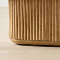 Table basse artisanale extensible et pliable en bois naturel, style moderne rustique, pour la décoration de la maison, salon ou bureau