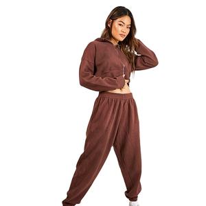 Nuevos Conjuntos Deportivos de Invierno para Mujer, de Alta Calidad, Cierre Completo, Corte Regular, Cintura Elástica, 2 Piezas - Product Image 5