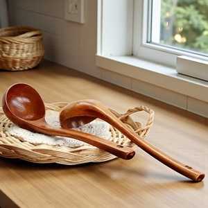 Natural Acacia <b>Wood</b> Spoon Durable <b>Cooking</b> and Serving <b>Utensil</b> - Product Image 1