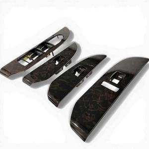 Juego de 4 Cubiertas Decorativas para el Panel de Interruptores de Ventanas, para GMC Yukon Denali, Chevrolet Tahoe y Suburban 2007-2009, Reemplazo OEM, Color Madera Oscura - Product Image 3