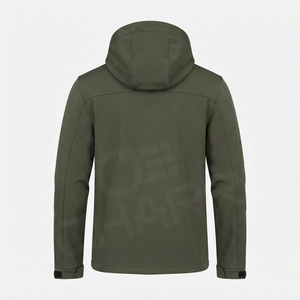Veste softshell imperméable pour homme avec capuche, veste coupe-vent pour la randonnée en plein air, fabricant sur mesure - Product Image 3