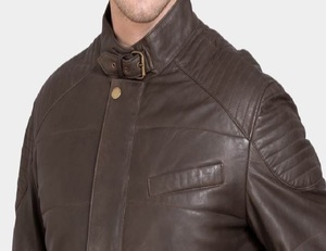 Men's High Quality Vintage Leather Biker Jacket New Arrival Fashionable Windproof Outdoor <b>Clothing</b> Winter Leather DDP Shipping - Product Image 1