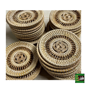 Posavasos de ratán tejido hecho en Vietnam, manteles individuales de fibra tejida ecológicos para proteger la mesa de cocina de arañazos - Product Image 6