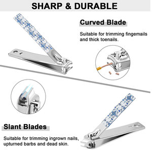 Professional Luxurious Beauty Care Instruments <b>Kit</b> Stainless Steel <b>Manicure</b> Pedicure Nail Grooming Tools Set High Quality - Product Image 2