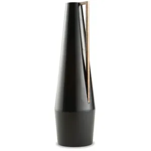 Nouveau vase à fleurs en métal fait main tendance pour herbe de la pampa, centre de table floral contemporain, vase en métal fait main pour fleurs fraîches - Product Image 3