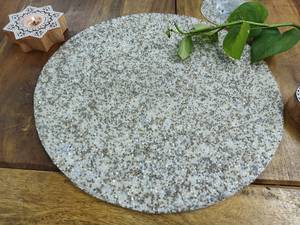 Handmade Floral Embroidered <b>Beaded</b> <b>Placemats</b> and Coasters Set Eco-Friendly Customizable White & Silver Decor - Product Image 1