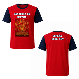 เสื้อยืดแฟนบอลสไตล์สเปนปี 2026 แบบกำหนดเอง เสื้อยืดเชียร์ฟุตบอลสำหรับทุกเพศ ขายส่งแบบ OEM - Product Image 2