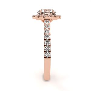 แหวนเพชรเม็ดเดี่ยวทรงบริลเลียนต์สี E น้ำหนัก 1.2 กะรัต ได้รับการรับรองจาก IGI ผลิตในห้องปฏิบัติการ ตัวเรือนทองคำขาวชุบทอง 14K หรูหรา - Product Image 5
