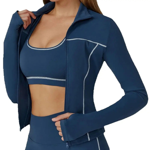 Running Wear Athletic Sports Yoga Tops for <b>Women</b> Long Sleeve Shirt Sports <b>Jacket</b> <b>Women</b> Yoga Wear <b>Golf</b> <b>Jacket</b> - Product Image 2
