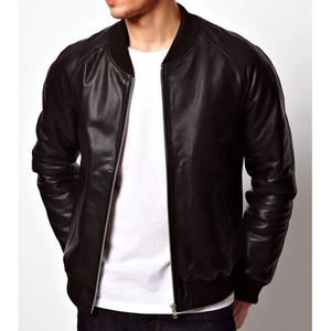 New Arrival <b>Mens</b> Designer Leather <b>Jacket</b> Motorcycle Style Genuine Leather <b>Jacket</b> For <b>Men</b> Casual Fashion Wear - Product Image 4