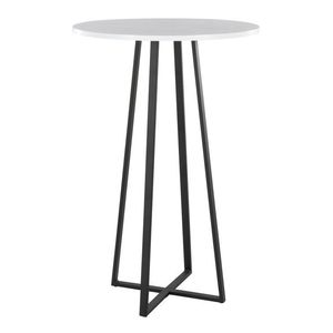 Mesa de Bar Minimalista con Base de Metal, Mesa Alta para Cócteles, Superficie Redonda y Cuadrada, Mesa de Pub para Cafetería, Restaurante, Uso Interior y Exterior - Product Image 2