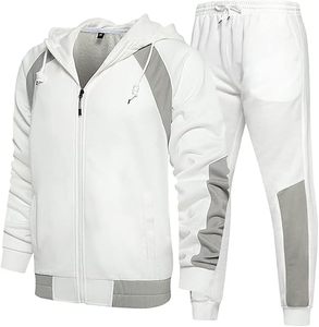 Ensemble de survêtement sportif personnalisé pour homme en polyester, ensemble de jogging, sweat-shirt à fermeture éclair intégrale avec poches latérales, survêtement décontracté d'automne - Product Image 6