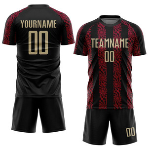 ชุดเสื้อและกางเกงฟุตบอลแบบกำหนดเอง ชุดยูนิฟอร์มฟุตบอลพร้อมชื่อและหมายเลขส่วนตัว - Product Image 1