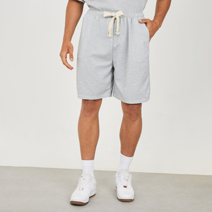 High Quality Two Piece <b>Set</b> Breathable Summer Men's Short Sleeve T-Shirt and Shorts Casual Polyester Cotton Sports Wear - Product Image 3