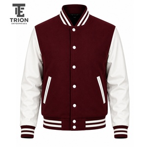 Veste universitaire pour homme de haute qualité avec manches crème, lettre C brodée sur le devant, col rabattu, style preppy, automne - Product Image 5