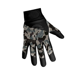 Gants de football américain en cuir avec logo personnalisé, fabrication OEM, pour receveurs, adultes, fabriqués au Pakistan - Product Image 3