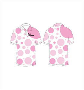 Polo Personalizado para Hombre, Sublimado, con Puntos Rosas, para Golf, Absorbente de Humedad, Manga Corta, Uniforme de Alto Rendimiento, Proveedor OEM - Product Image 2