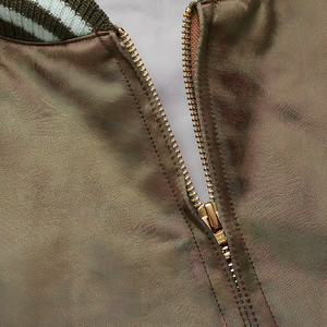 Satin <b>Baseball</b> <b>Jacket</b> Custom High Quality Solid Color Varsity <b>Jacket</b> Fashion Satin Varsity <b>Jacket</b> <b>for</b> <b>Men</b> - Product Image 5