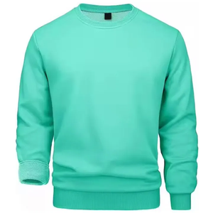 Custom Logo <b>High</b> Quality 420Gsm <b>Sweaters</b> Cotton Oversize Warm Gym Sports Top <b>Men</b> Crew <b>Neck</b> Fleece Hoodies Sweatshirts Embroidery - Product Image 2